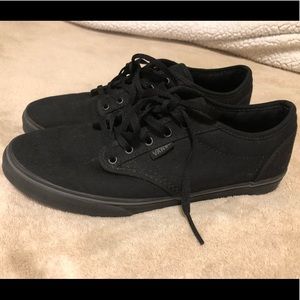 Vans All Black Lace Up Classic Sneakers